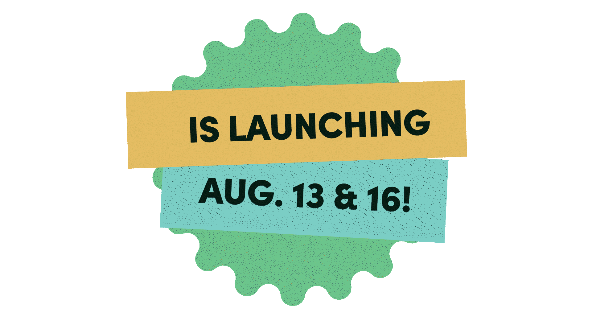 Is launching Aug. 13 & 16